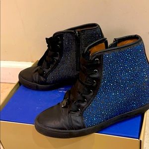 Stuart weitzman sparkling wedge boots. Likely new